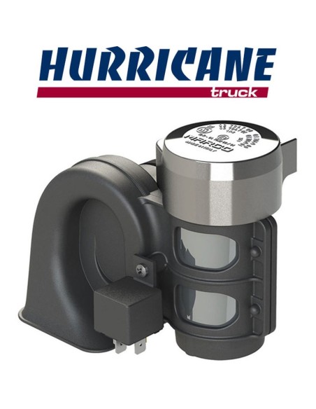Tromba elettropneumatica compatta Hurricane cromata HT1 C 24V