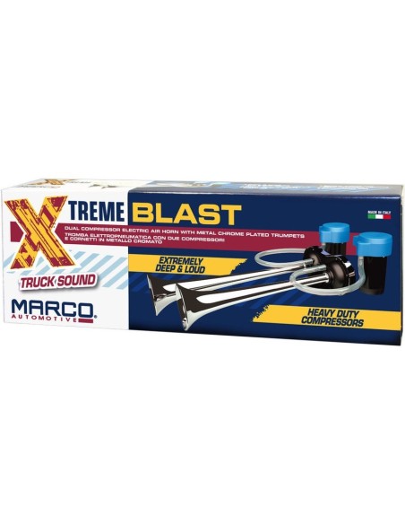 Tromba elettropneumatica XB2 con doppio compressore 12V 39cm