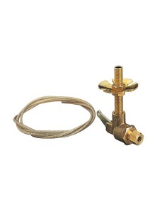 Valvola a mano tiretto filettata 6mm per trombe pneumatiche