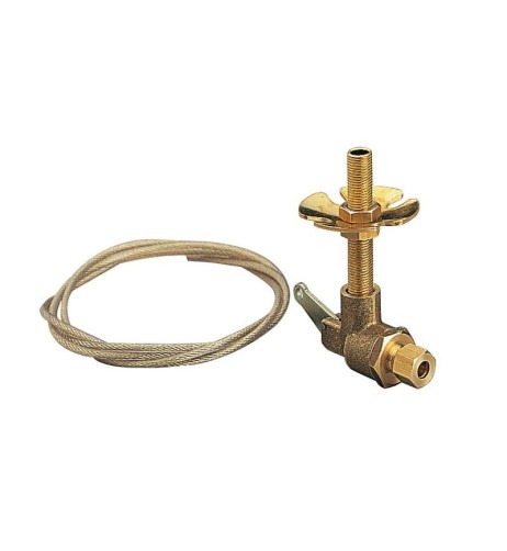 Valvola a mano tiretto filettata 8mm per trombe pneumatiche