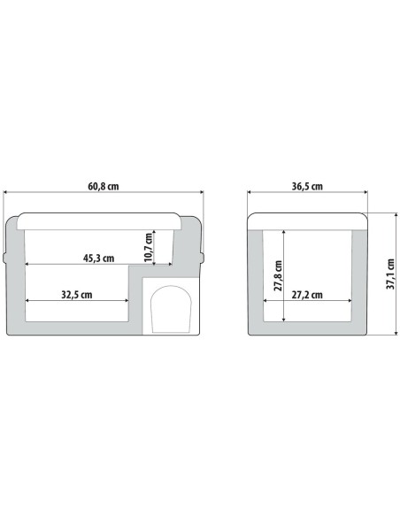 Frigorifero Congelatore a compressore 30 litri 12 24V 220V