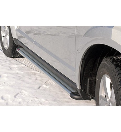 Pedane laterali S50 stondate alluminio Fiat Freemont dal 2011