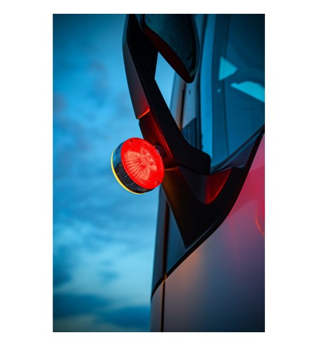 Luce ingombro 54 Led doppia funzione 12 24V Rosso Arancio