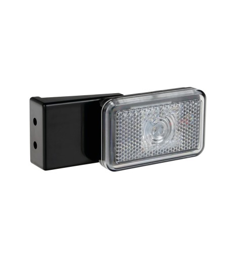 Luce ingombro a Led con catarifrangente e staffa 12 24V Bianco