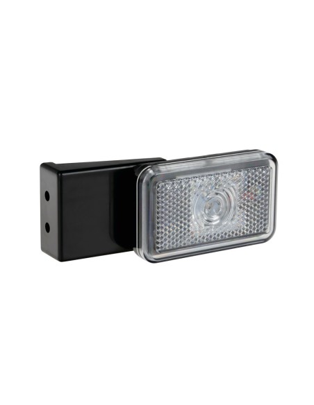 Luce ingombro a Led con catarifrangente e staffa 12 24V Bianco