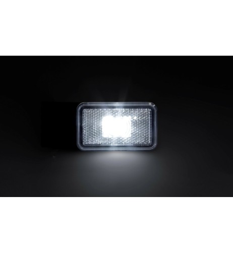 Luce ingombro a Led con catarifrangente e staffa 12 24V Bianco