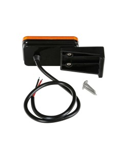 Luce ingombro a Led con catarifrangente e staffa 12 24V Arancio 2