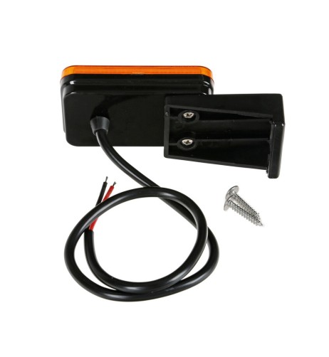 Luce ingombro a Led con catarifrangente e staffa 12 24V Arancio