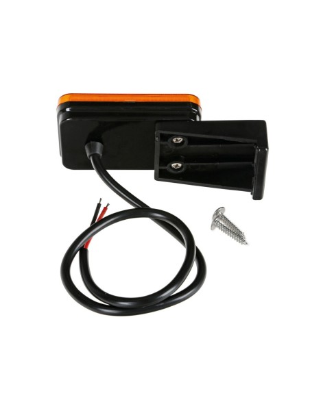 Luce ingombro a Led con catarifrangente e staffa 12 24V Arancio