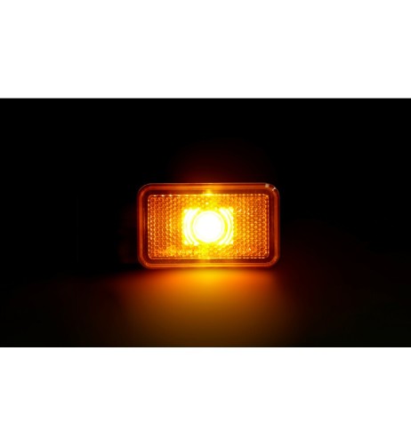 Luce ingombro a Led con catarifrangente e staffa 12 24V Arancio