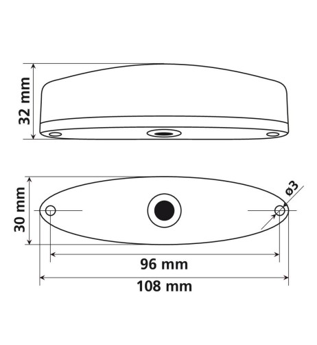 Fanale posteriore a 19 led 12V per moto e scooter