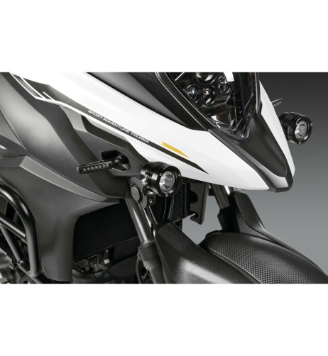 Coppia fari ausiliari a led 12V 1800lm in alluminio Nero