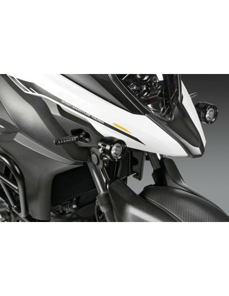 Coppia fari ausiliari a led 12V 1800lm in alluminio Nero