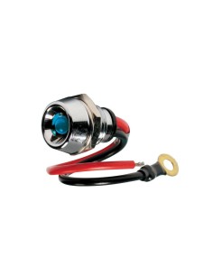 Spia a LED 12V moto scooter auto colore BLU foro 11 2mm