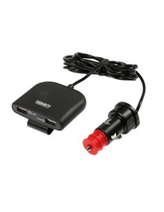 Caricabatteria 4 porte Usb con prolunga 180cm Fast Charge 7800mA 12 24V