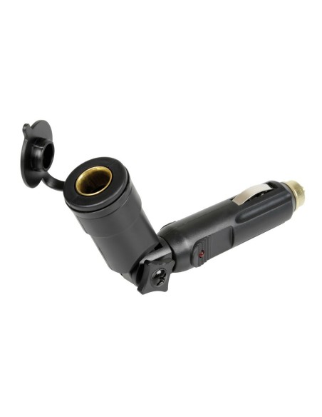 Adattatore snodabile 12 24V Ingresso spinotto standard Uscita spinotto DI