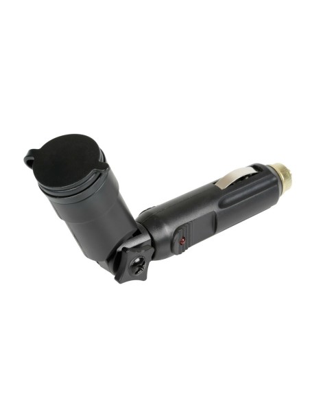 Adattatore snodabile 12 24V Ingresso spinotto standard Uscita spinotto DI