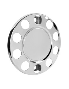 Anello coprimozzo inox pieno 422mm fori 33mm cerchi in acciaio Camion