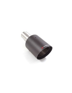 Terminale di scarico Carbon rotondo 100mm L225 Ragazzon RO 100 Carbon