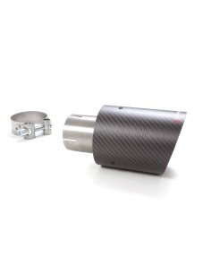 Terminale di scarico Carbon rotondo 100mm L190 Ragazzon RO 100 Carbon 2