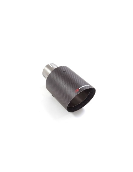 Terminale di scarico Carbon rotondo 100mm L190 Ragazzon RO 100 Carbon
