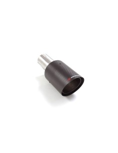 Terminale di scarico Carbon rotondo 90mm L225 Ragazzon RO 90 Carbon