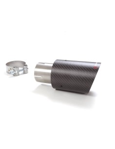 Terminale di scarico Carbon rotondo 90mm L190 Ragazzon RO 90 Carbon 2