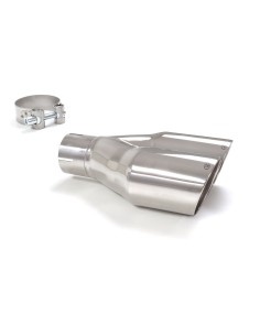 Terminale di scarico doppio rotondo 80mm L225 Ragazzon Sportline RO 2x80 2