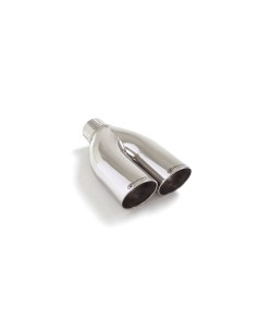 Terminale di scarico doppio rotondo 70mm L225 Ragazzon RO 2x70