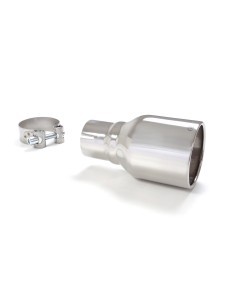 Terminale di scarico singolo rotondo 102mm L180 entrata 60 5mm Ragazzon R 2
