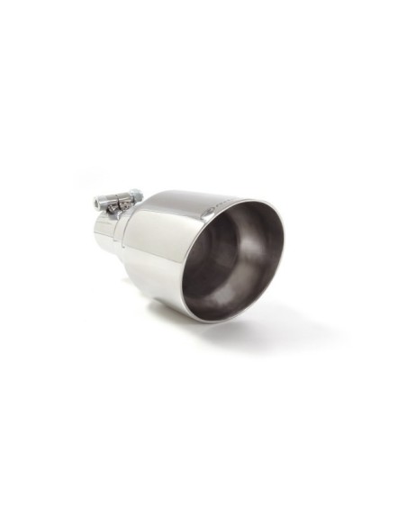 Terminale di scarico singolo rotondo 102mm L225 entrata 50 5mm Ragazzon R