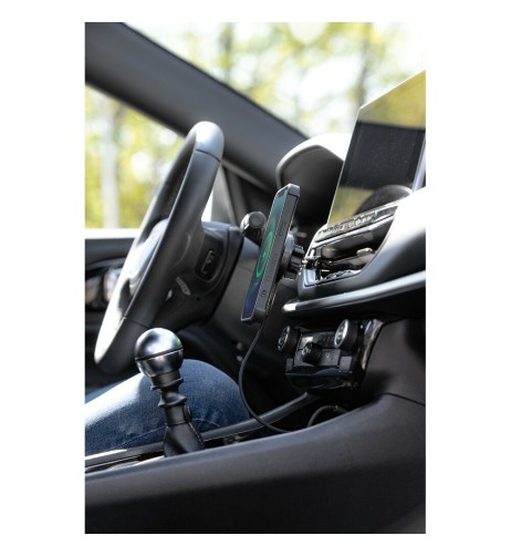 Porta telefono magnetico per bocchetta d aerazione con ricarica wireless