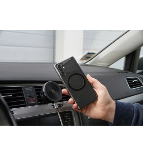 Porta telefono magnetico per bocchetta d aerazione con ricarica wireless