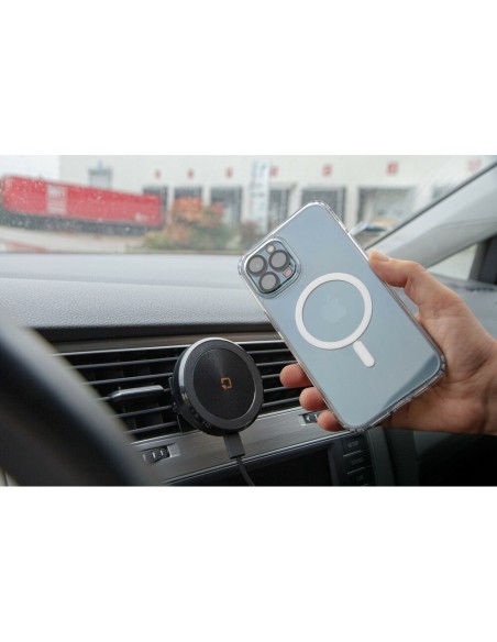 Porta telefono magnetico per bocchetta d aerazione con ricarica wireless