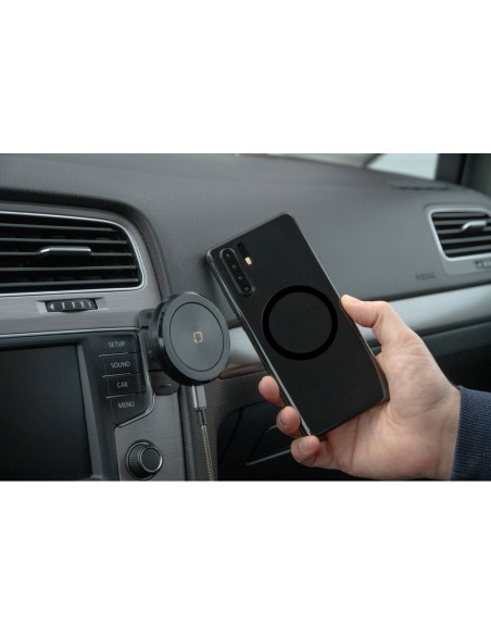 Porta telefono magnetico con ricarica wireless e attacco adesivo