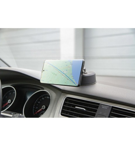 Porta telefono magnetico con attacco a ventosa adesiva