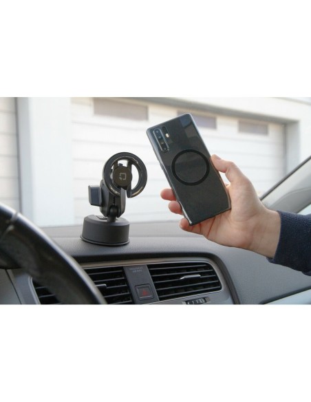 Porta telefono magnetico con attacco a ventosa adesiva