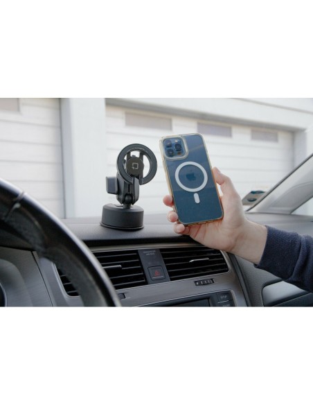 Porta telefono magnetico con attacco a ventosa adesiva