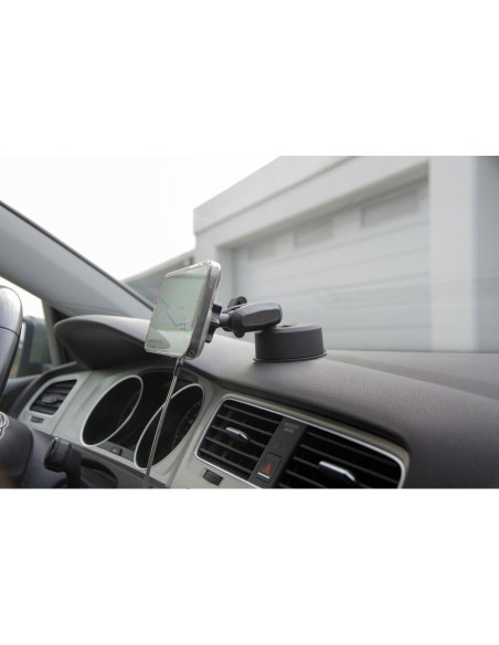 Porta telefono magnetico con ricarica wireless e attacco a ventosa adesiva