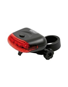 Fanale posteriore bicicletta bici ciclo 4 led luce fissa lampeggiante e ra