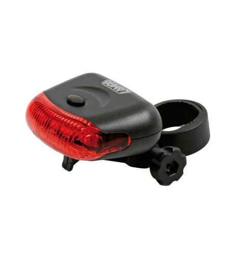 Fanale posteriore bicicletta bici ciclo 4 led luce fissa lampeggiante e ra