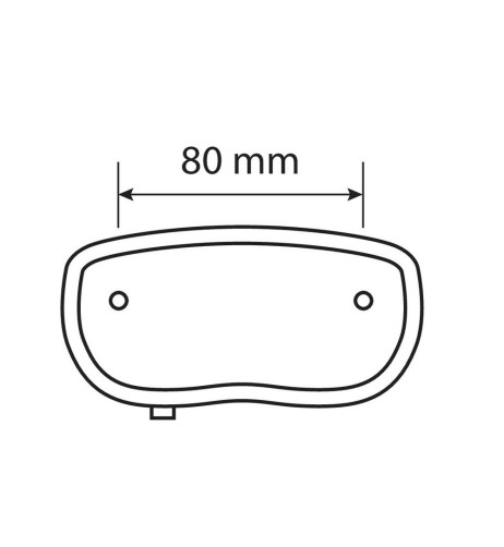 Fanale posteriore bicicletta LED con catarifrangente attacco portapacchi
