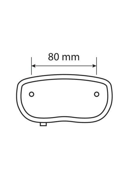 Fanale posteriore bicicletta LED con catarifrangente attacco portapacchi