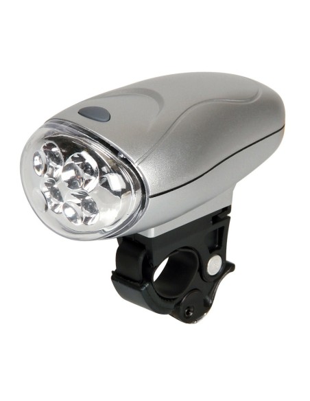 Fanale anteriore bicicletta bici ciclo 4 led a luce fissa lampeggiante e r