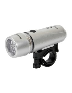 Fanale anteriore bicicletta bici ciclo Silver a luce led fissa o lampeggian