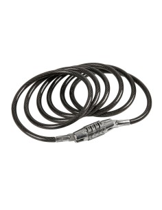 Cavo antifurto 160cm acciaio diametro 6mm bicicletta bici ciclo con combina