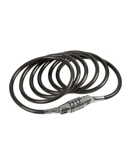 Cavo antifurto 160cm acciaio diametro 6mm bicicletta bici ciclo con combina