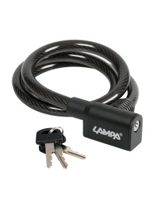 Cavo antifurto 80cm acciaio a spirale diametro 10mm bicicletta bici ciclo