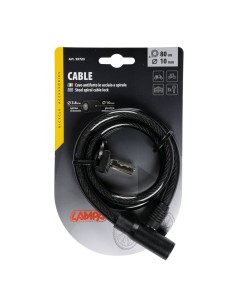 Cavo antifurto 80cm acciaio a spirale diametro 10mm bicicletta bici ciclo 2