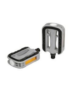 Coppia pedali bicicletta bici City in resina bicolore e PVC antiscivolo